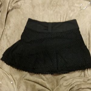 Lace Black Mini Skirt